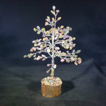 Load image into Gallery viewer, Natural MULTI-TOURMALINE Gemstone Chip Tree With 150 Stones Crystal Tree Of Life