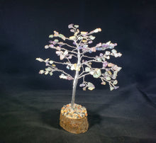 Load image into Gallery viewer, Natural FLUORITE Gemstone Chip Tree With 150 Stones Crystal Tree Of Life