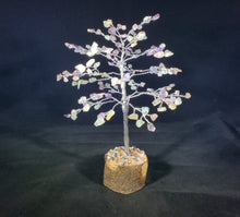 Load image into Gallery viewer, Natural FLUORITE Gemstone Chip Tree With 150 Stones Crystal Tree Of Life