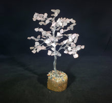 Load image into Gallery viewer, Natural ROSE QUARTZ Gemstone Chip Tree With 150 Stones Crystal Tree Of Life