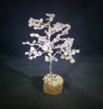 Load image into Gallery viewer, Natural ROSE QUARTZ Gemstone Chip Tree With 150 Stones Crystal Tree Of Life