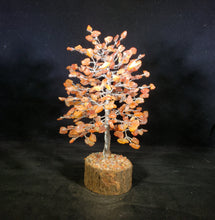 Load image into Gallery viewer, Natural CARNELIAN STEP Style Gemstone Chip Tree With 300 Stones Crystal Tree Of Life