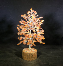 Load image into Gallery viewer, Natural CARNELIAN STEP Style Gemstone Chip Tree With 300 Stones Crystal Tree Of Life