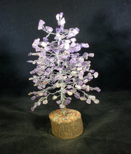 Load image into Gallery viewer, Natural AMETHYST STEP Style Gemstone Chip Tree With 300 Stones Crystal Tree Of Life