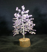 Load image into Gallery viewer, Natural AMETHYST STEP Style Gemstone Chip Tree With 300 Stones Crystal Tree Of Life
