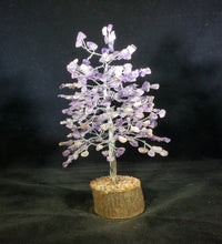 Load image into Gallery viewer, Natural AMETHYST STEP Style Gemstone Chip Tree With 300 Stones Crystal Tree Of Life