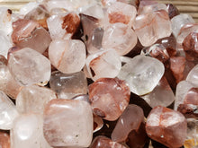 Load image into Gallery viewer, ONE (1) HEMATOID QUARTZ Tumbled Stone Medium/Large Natural Tumble Stone