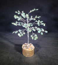 Load image into Gallery viewer, Natural GREEN AVENTURINE Gemstone Chip Tree With 100 Stones Crystal Tree Of Life
