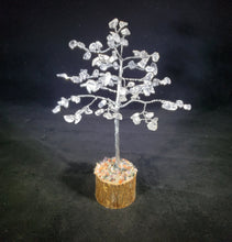 Load image into Gallery viewer, Natural CLEAR QUARTZ Gemstone Chip Tree With 100 Stones Crystal Tree Of Life