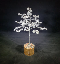 Load image into Gallery viewer, Natural CLEAR QUARTZ Gemstone Chip Tree With 100 Stones Crystal Tree Of Life