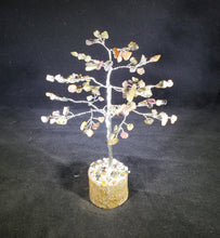 Load image into Gallery viewer, Natural MULTI-TOURMALINE Gemstone Chip Tree With 100 Stones Crystal Tree Of Life