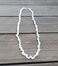 Load image into Gallery viewer, RAINBOW MOONSTONE Natural Stone Gemstone 30" Chip Necklace