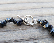 Load image into Gallery viewer, BLACK TOURMALINE Natural Stone Gemstone 30" Chip Necklace