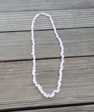 Load image into Gallery viewer, ROSE QUARTZ Natural Stone Gemstone 30" Chip Necklace