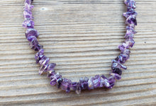 Load image into Gallery viewer, AMETHYST Natural Stone Gemstone 30" Chip Necklace