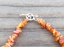Load image into Gallery viewer, CARNELIAN Natural Stone Gemstone 30" Chip Necklace