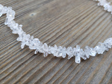 Load image into Gallery viewer, CLEAR QUARTZ Natural Stone Gemstone 30" Chip Necklace