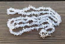 Load image into Gallery viewer, CLEAR QUARTZ Natural Stone Gemstone 30" Chip Necklace