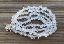 Load image into Gallery viewer, CLEAR QUARTZ Natural Stone Gemstone 30" Chip Necklace