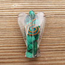 Load image into Gallery viewer, 2 INCH MALACHITE Orgone Gemstone Angel