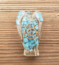 Load image into Gallery viewer, 2 INCH TURQUOISE Orgone Gemstone Angel
