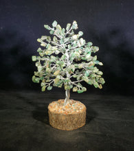 Load image into Gallery viewer, Natural JADE STEP Style Gemstone Chip Tree With 300 Stones Crystal Tree Of Life
