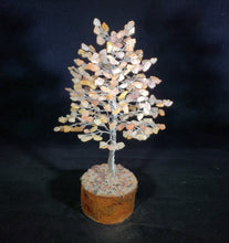 Load image into Gallery viewer, Natural GOLDEN QUARTZ STEP Style Gemstone Chip Tree With 300 Stones Crystal Tree Of Life