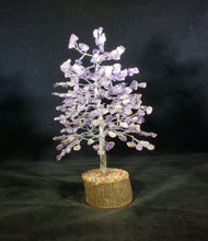 Load image into Gallery viewer, Natural AMETHYST STEP Style Gemstone Chip Tree With 300 Stones Crystal Tree Of Life