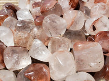 Load image into Gallery viewer, THREE (3) HEMATOID QUARTZ Tumbled Stones Medium/Large Natural Tumble Stones