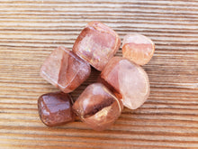 Load image into Gallery viewer, THREE (3) HEMATOID QUARTZ Tumbled Stones Medium/Large Natural Tumble Stones