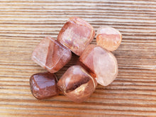 Load image into Gallery viewer, SIX (6) HEMATOID QUARTZ Tumbled Stones Medium/Large Natural Tumble Stones