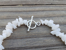 Load image into Gallery viewer, RAINBOW MOONSTONE Natural Stone Gemstone 30" Chip Necklace