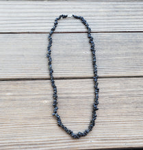 Load image into Gallery viewer, BLACK TOURMALINE Natural Stone Gemstone 30" Chip Necklace