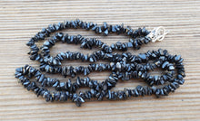 Load image into Gallery viewer, BLACK TOURMALINE Natural Stone Gemstone 30" Chip Necklace