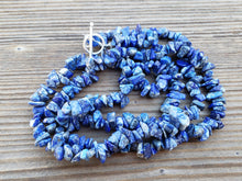 Load image into Gallery viewer, LAPIS LAZULI Natural Stone Gemstone 30" Chip Necklace
