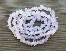 Load image into Gallery viewer, ROSE QUARTZ Natural Stone Gemstone 30" Chip Necklace