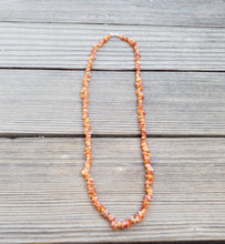 Load image into Gallery viewer, CARNELIAN Natural Stone Gemstone 30" Chip Necklace