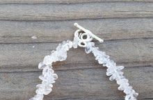 Load image into Gallery viewer, CLEAR QUARTZ Natural Stone Gemstone 30" Chip Necklace
