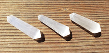 Load image into Gallery viewer, NATURAL SELENITE Double Terminated Gemstone Crystal Pencil Point (One)