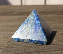 Load image into Gallery viewer, LAPIS LAZULI natural Medium gemstone crystal pyramid 27-30mm