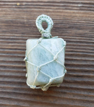 Load image into Gallery viewer, GREEN AVENTURINE Netted (Macrame) Tumbled Stone Pendant Stone Natural Gemstone