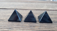 Load image into Gallery viewer, OBSIDIAN natural small gemstone crystal pyramid 20-22