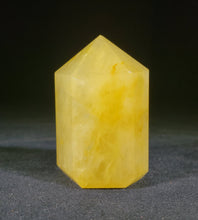 Load image into Gallery viewer, NATURAL GOLDEN QUARTZ Stone Carved Faceted Point Gemstone Crystal  Point