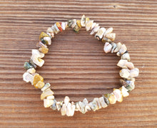 Load image into Gallery viewer, OCEAN JASPER Natural Stone Gemstone Stretchy Chip Bracelet