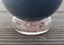 Load image into Gallery viewer, ORGONE ROSE QUARTZ Gemstone Sphere Stand And Worry Stone