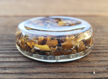 Load image into Gallery viewer, ORGONE TIGER EYE Gemsone Sphere Stand And Worry Stone