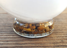 Load image into Gallery viewer, ORGONE TIGER EYE Gemsone Sphere Stand And Worry Stone