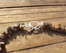 Load image into Gallery viewer, TIGER EYE Natural Stone Gemstone 30" Chip Necklace