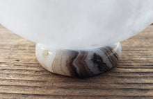 Load image into Gallery viewer, SOLOMON AGATE Sphere Stand Natural Stone Hand Carved Gemstone Sphere Stand