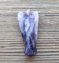 Load image into Gallery viewer, 2" AMETHYST ANGEL Natural Handcarved Stone Gemstone